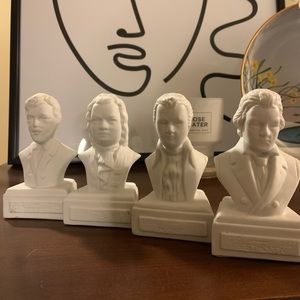 Musical composers head bust